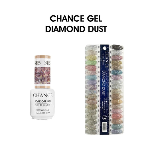 Chance Soak Off Gel 0.5oz - 36 Colors ( #361 - #396 ) Diamond Dust Collection