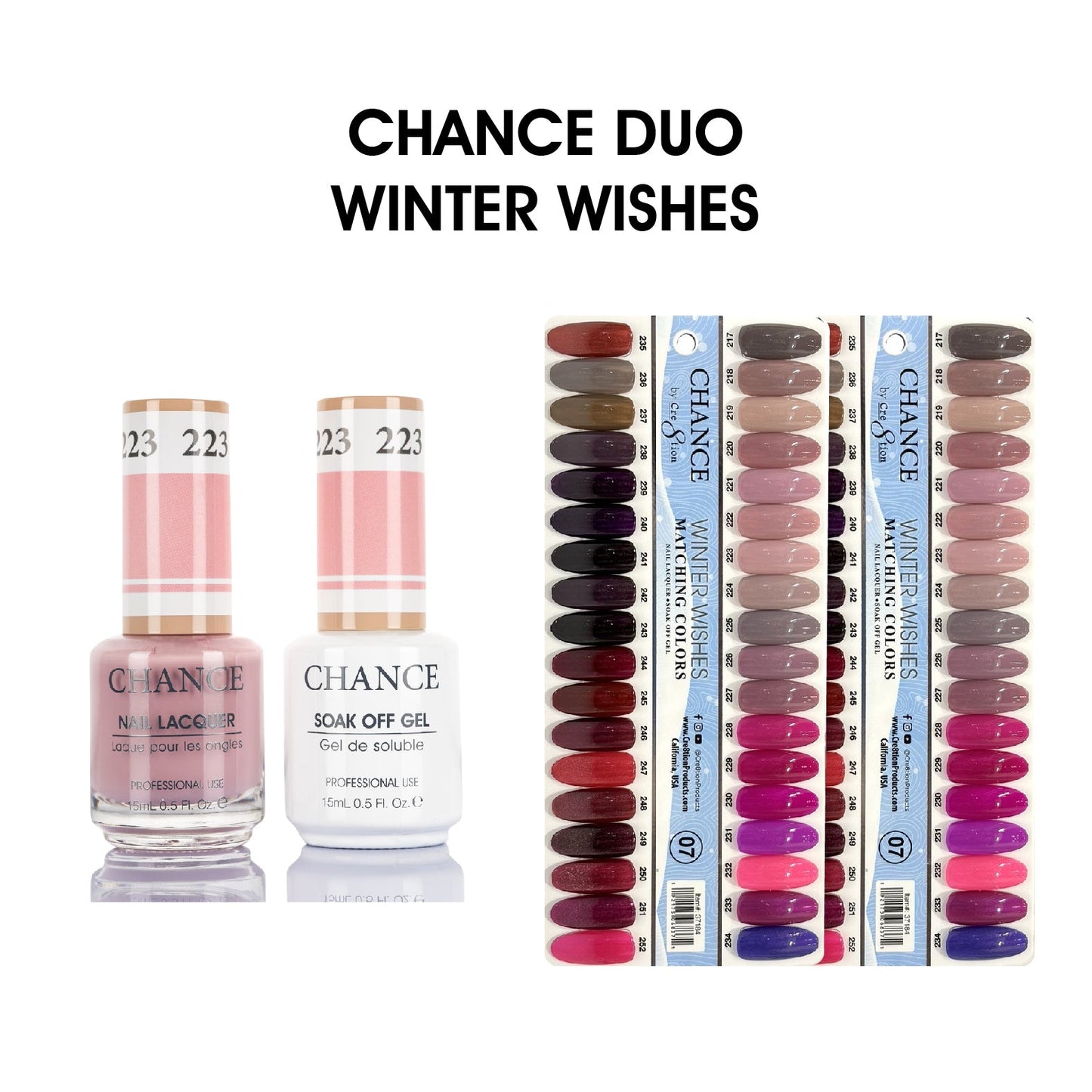 Chance Matching Duo 0.5oz - 36 Colors ( #217 - #252 ) Winter Wishes Collection