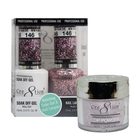 Cre8tion Matching Sets - 146 New Year 's Eve (Glitter)