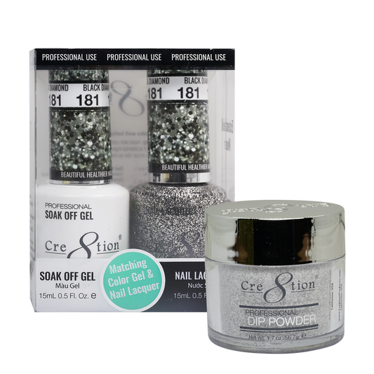 Cre8tion Matching Sets - 181 Black Diamond