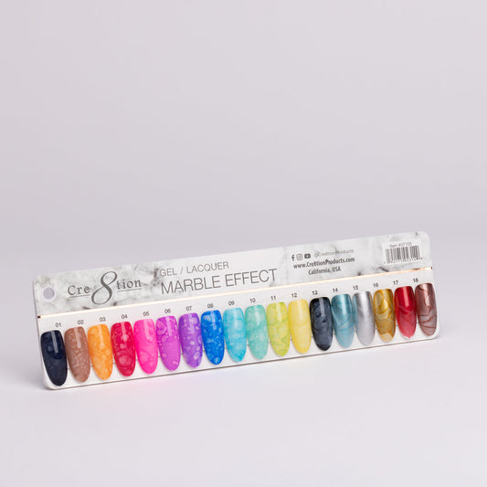 Creation Color Chart - Marble Effect 18 colors