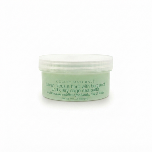 Cuccio Tuscan Citrus & Herb with Bergamot and Clary Sage Sea Salts 19.5 oz