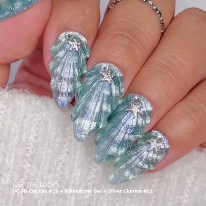 9D Cat Eye Unicorn #19- Aqua Freckles