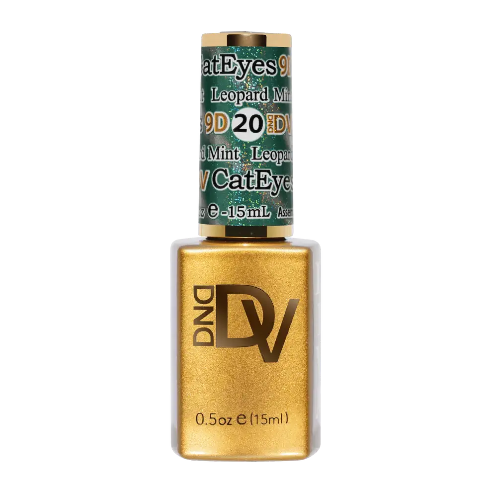 DND - Diva 9D Gelcolor Cat Eye Candy #20 - Leopard Mint