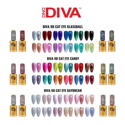 DIVA 9D Cat Eye Full Collection - 36 Colors ( #1 - #36 )