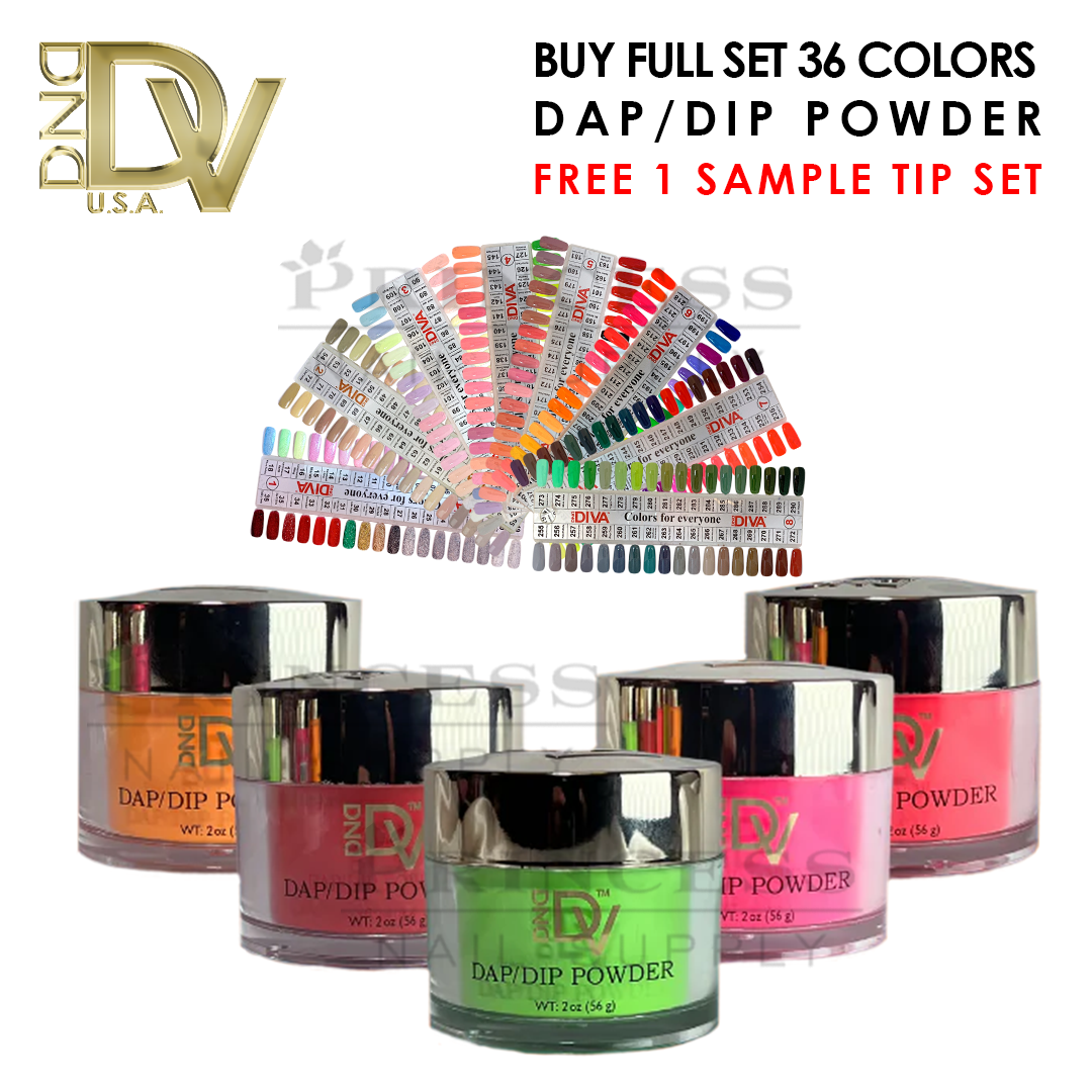 DND Diva Dap/Dip Set 36 colors x $5. + 1 Tip. Options