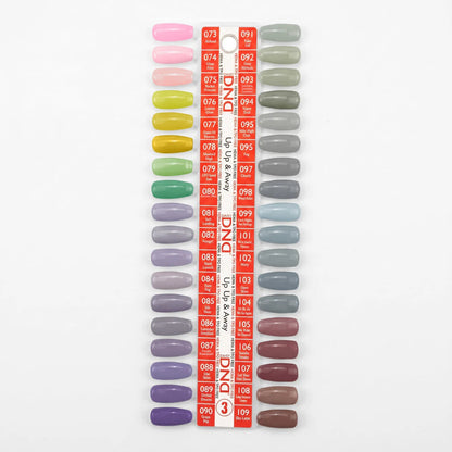 DND Duo Matching Color (HEMA/TPO Free) - 36 Colors Board 3 - Up Up & Away (#073 - #109) w/ 1 Color Chart