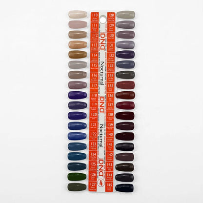 DND Duo Matching Color (HEMA/TPO Free) - 36 Colors Board 4 - Nocturnal (#110 - #145) w/ 1 Color Chart