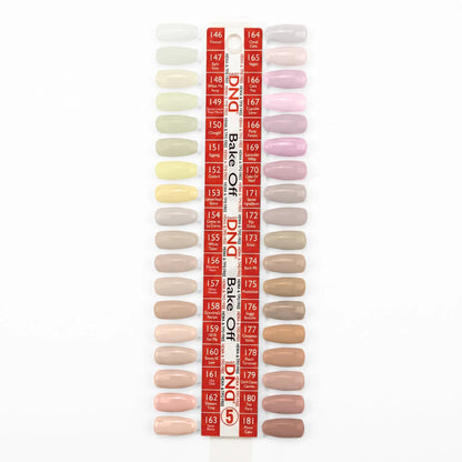 DND Duo Matching Color (HEMA/TPO Free) - 36 Colors Board 5 - Bake Off (#146 - #181) w/ 1 Color Chart