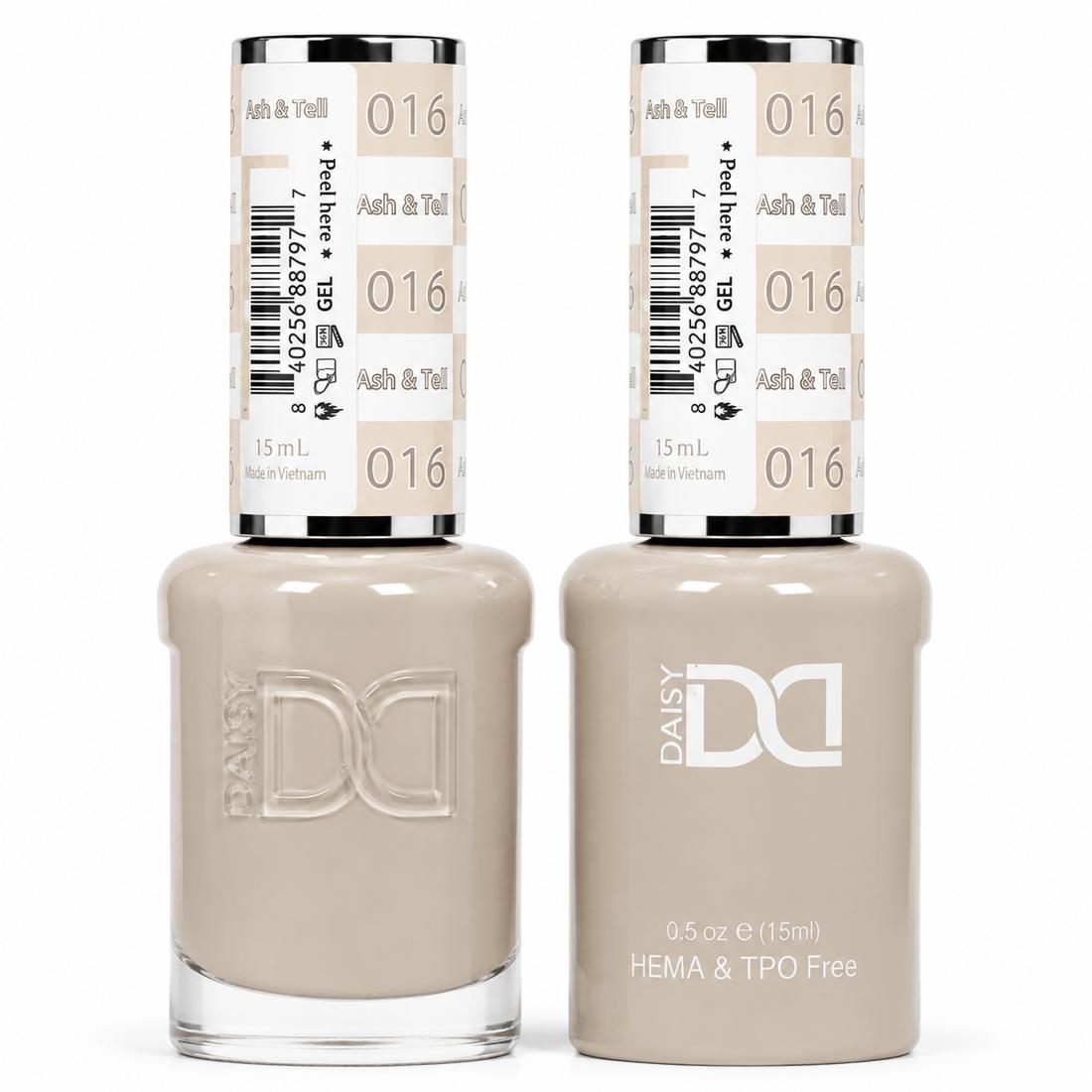 #016 - DND - Hema-Free & TPO-Free Gel & Lacquer - Ash & Tell
