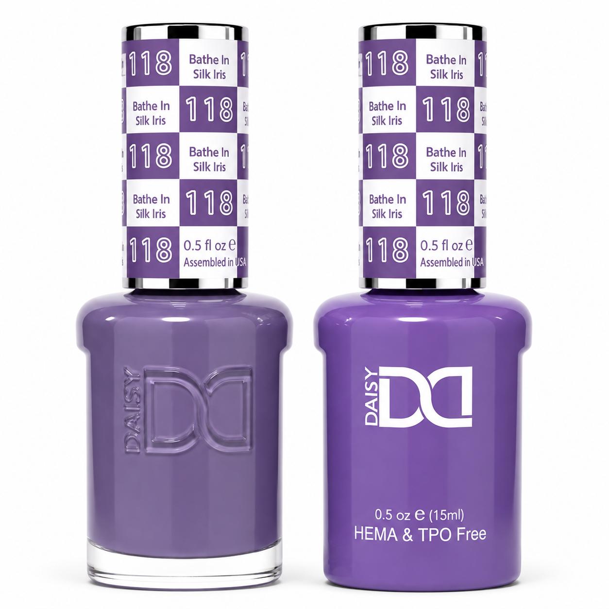 #118 - DND - Hema-Free & TPO-Free Gel & Lacquer - Bathe In Silk Iris