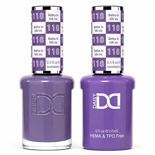 #118 - DND - Hema-Free & TPO-Free Gel & Lacquer - Bathe In Silk Iris