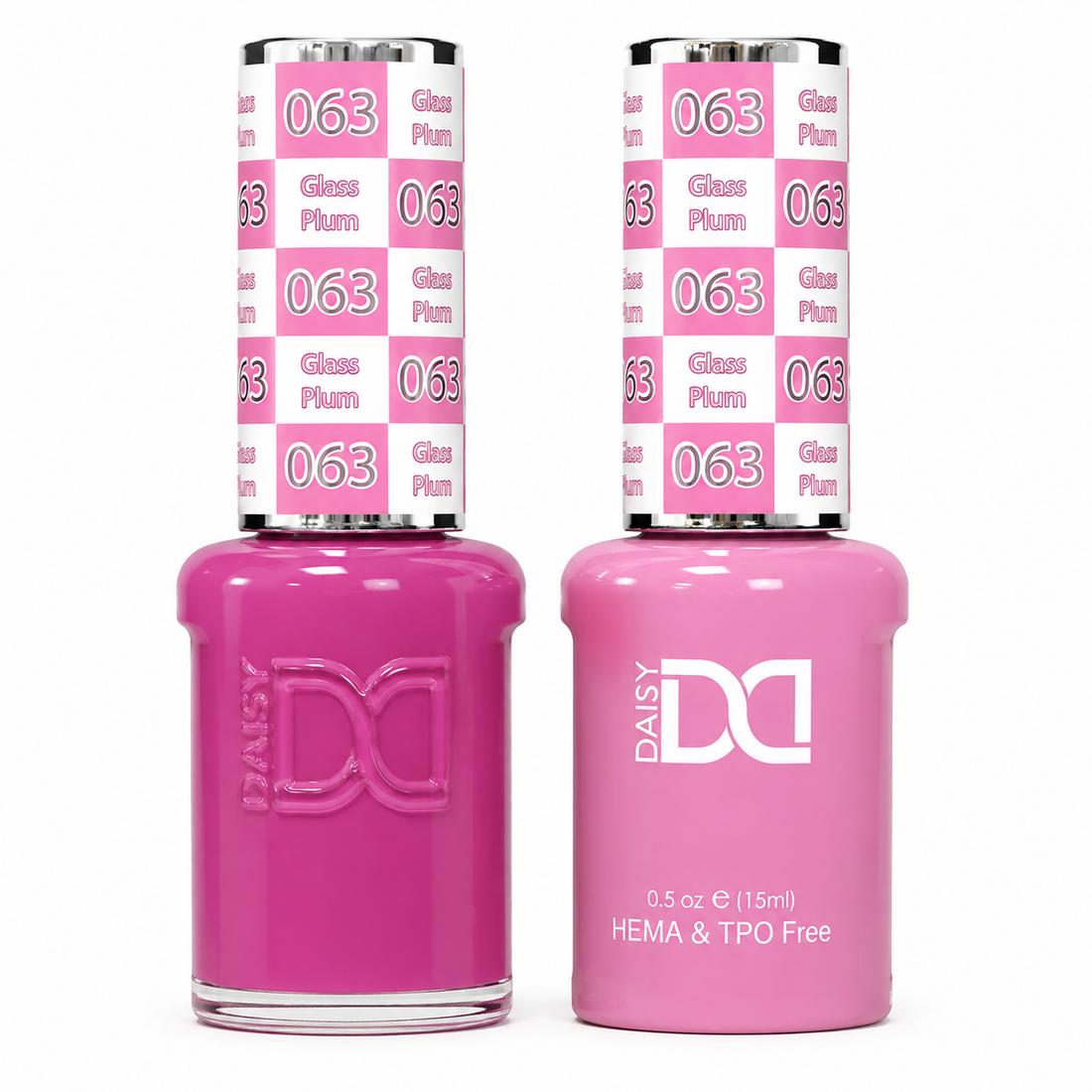 #063 - DND - Hema-Free & TPO-Free Gel & Lacquer - Glass Plum