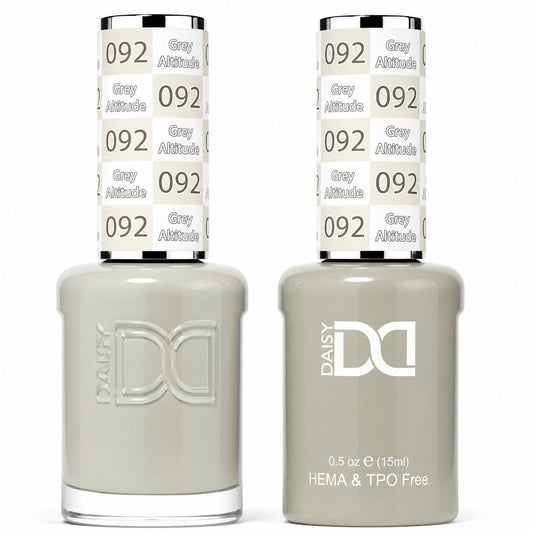 #092 - DND - Hema-Free & TPO-Free Gel & Lacquer - Grey Altitude