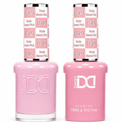 #049 - DND - Hema-Free & TPO-Free Gel & Lacquer - Nude Meets Pink