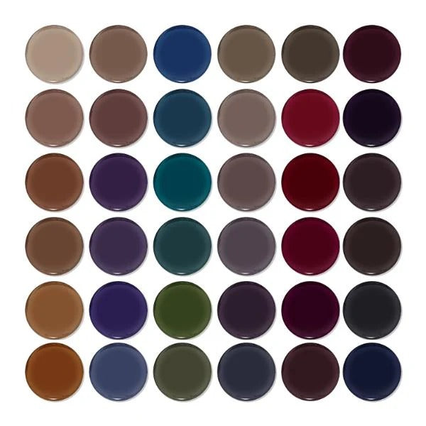 DND Duo Matching Color (HEMA/TPO Free) - 36 Colors Board 4 - Nocturnal (#110 - #145) w/ 1 Color Chart