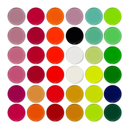 DND Duo Matching Color (HEMA/TPO Free) - 36 Colors Board 7 - Island Gal (#219 - #254) w/ 1 Color Chart