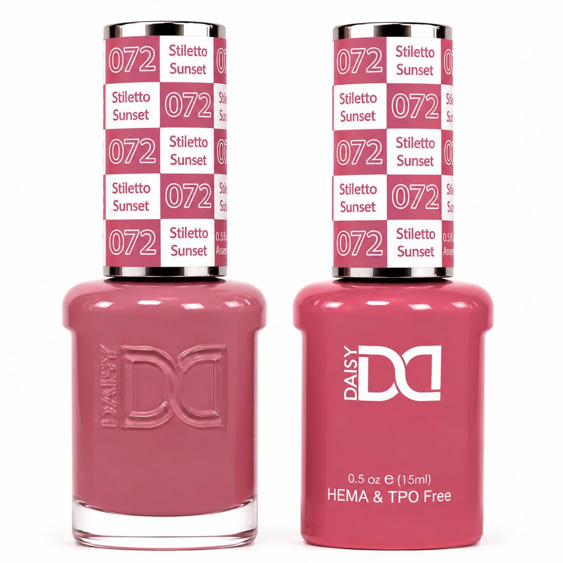 #072 - DND - Hema-Free & TPO-Free Gel & Lacquer - Silhouette Sunset