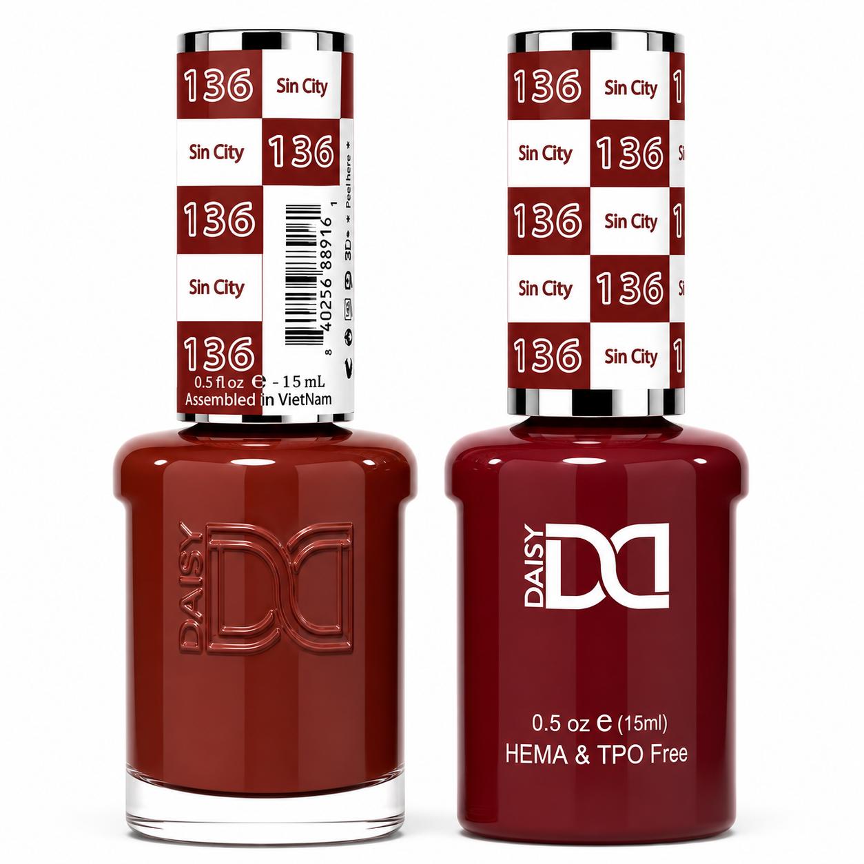 #136 - DND - Hema-Free & TPO-Free Gel & Lacquer - Sin City