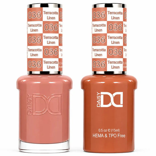 #036 - DND - Hema-Free & TPO-Free Gel & Lacquer - Terracotta Linen