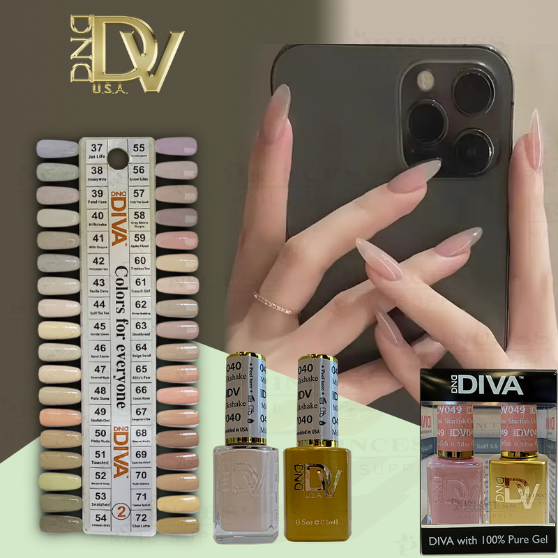 DND Diva Duo by Set + Tip 2 (36 colors #37 - #72)