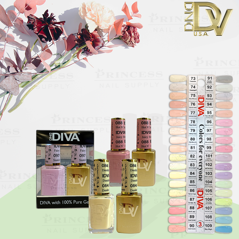DND Diva Duo by Set + Tip 3 (36 colors #73 - #109)