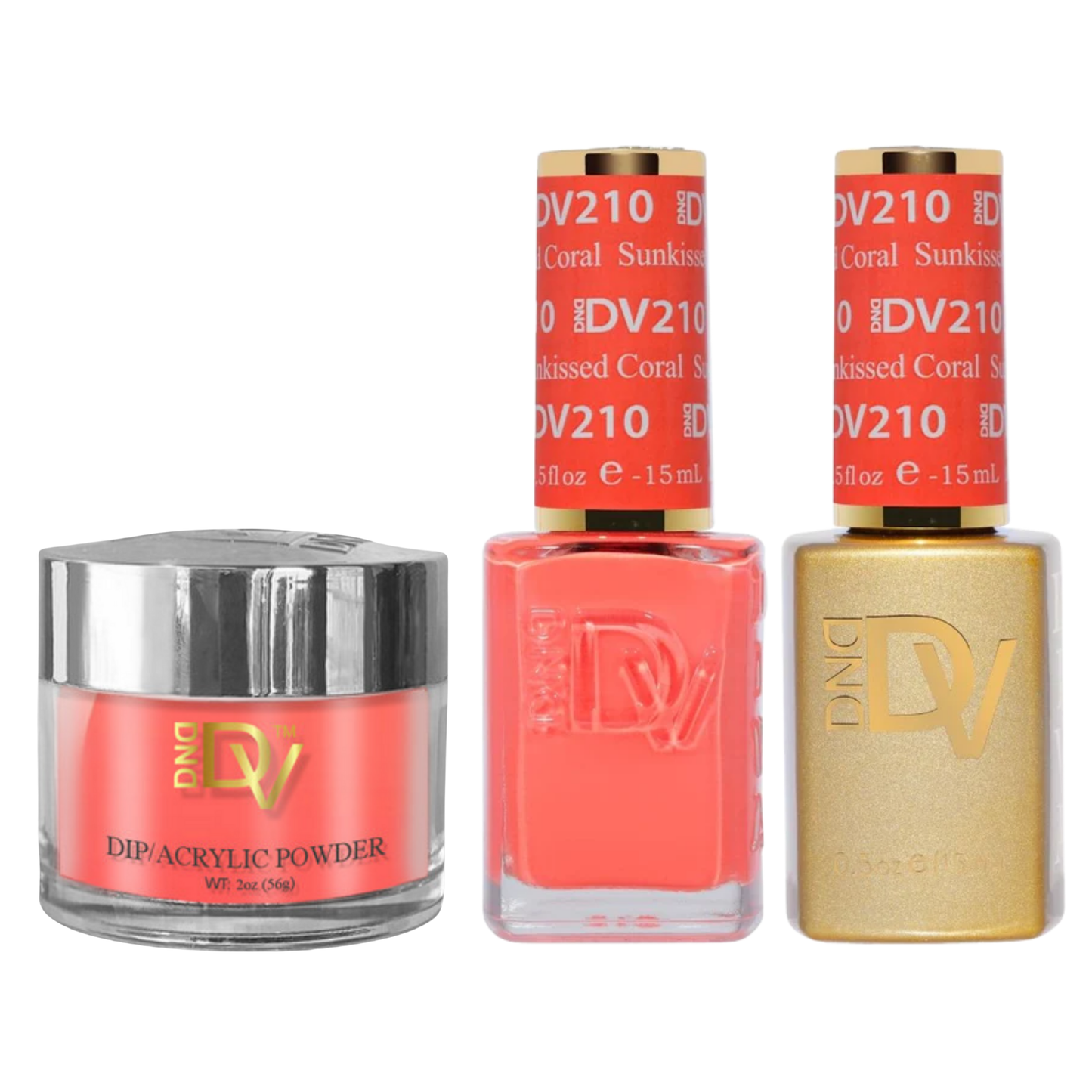 DND Diva Trio - 210 Sunkissed Coral