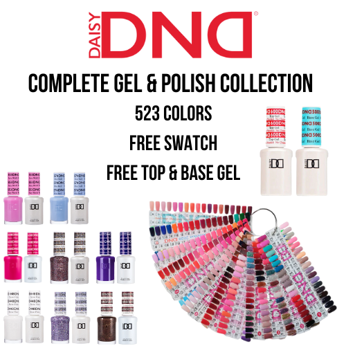 DND Gel & Polish Duo Polish + Matching Lacquer Full Collection - 523 Colors