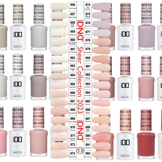 DND Sheer Gel & Polish TIP 13 ( 36 Colors )