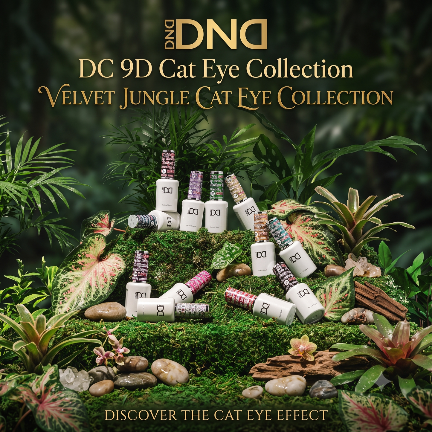 DND - DC 9D Cat Eye Collection - Velvet Jungle Cat Eye Collection - 36 Colors ( #01 - #36 )