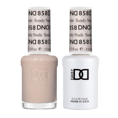 DND Gel & Polish Duo 858 Sandy Nude