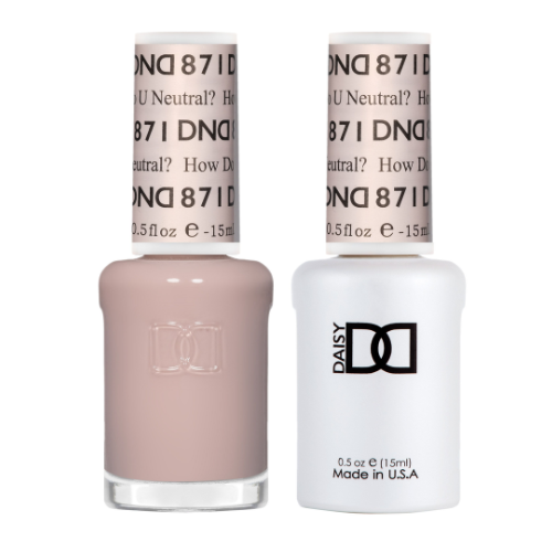 DND Gel & Polish Duo 871 How Do U Neutral?