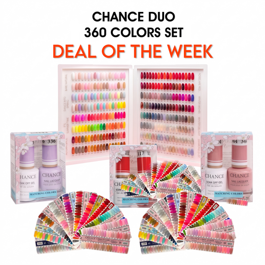 Chance Duo Matching color - Full set 360 colors w/ 1 set Tip Color Chart & 1 Booklet (DOTW)