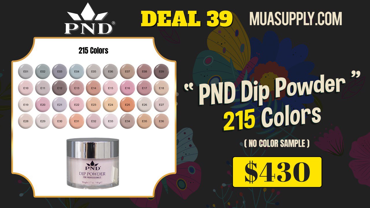 Deal 39 by PND: PND Dip Powder 215 Colors (no color sample)