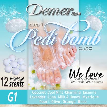 Demer Spa Pedi Bomb. Pick Your Size & Scents