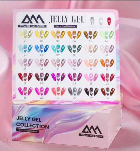 Pyramid Jelly Gel Collection (HEMA/TPO Free) - 33 Gel Colors