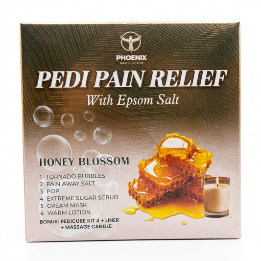 Phoenix Pedi Pain Relief With Epsom Salt 12 Step - Honey Blossom