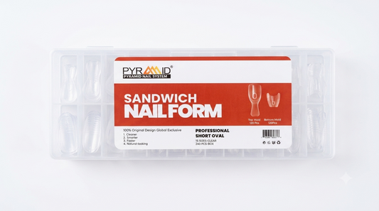 Pyramid PROFESSIONAL SHORT OVAL Nail Form 240pcs