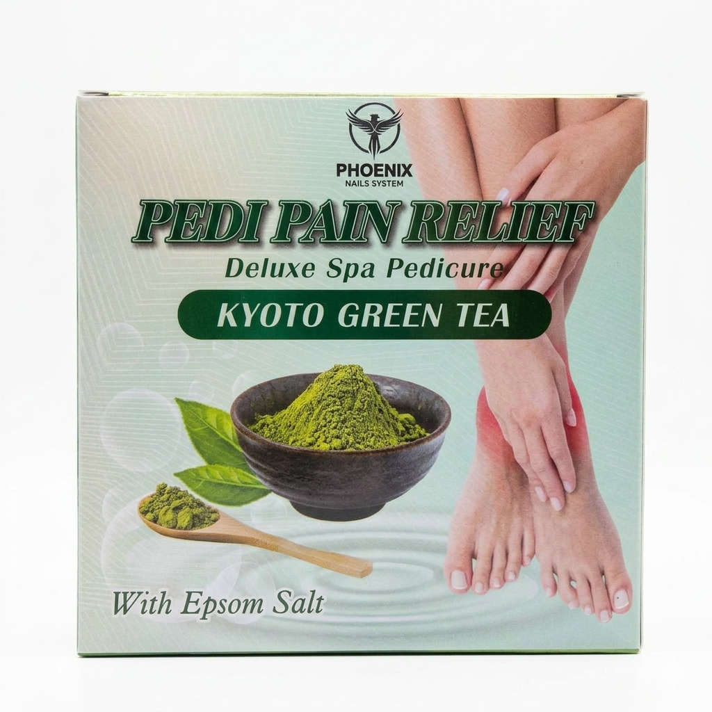 Phoenix Pedi Pain Relief With Epsom Salt 12 Step - Kyoto Green Tea