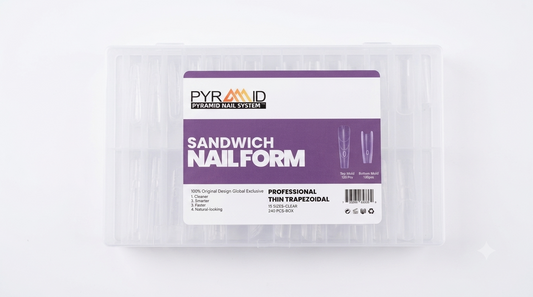 Pyramid PROFESSIONAL THIN TRAPEZOIDAL Nail Form 240pcs