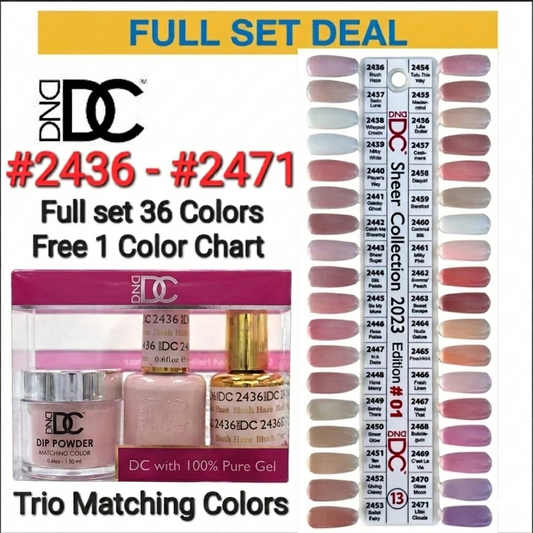 DND DC 3in1 TIP 13 36 Colors (#2436 - #2471)