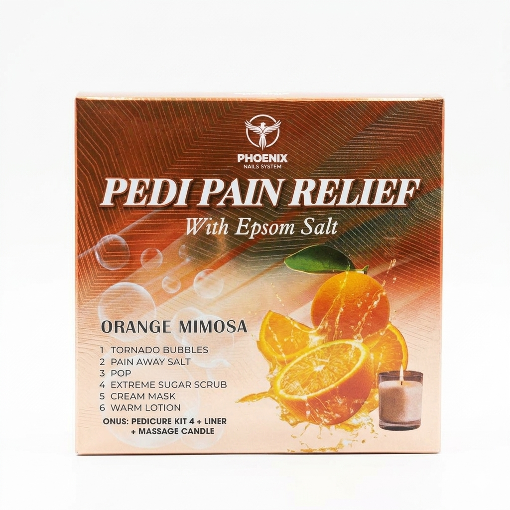 Phoenix Pedi Pain Relief With Epsom Salt 12 Step - Orange Mimosa