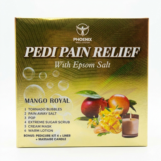 Phoenix Pedi Pain Relief With Epsom Salt 12 Step - Mango Royal
