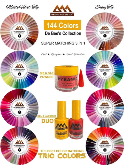 Pyramid 3in1 - De Bee collection 144 colors