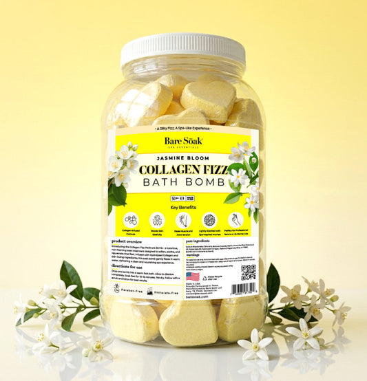 Bare Soak Collagen Pedi Bomb - 50pc - Jasmine Bloom