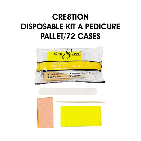 Cre8tion Disposable Kit A Pedicure - Pallet of 72 cases , case/200 kits
