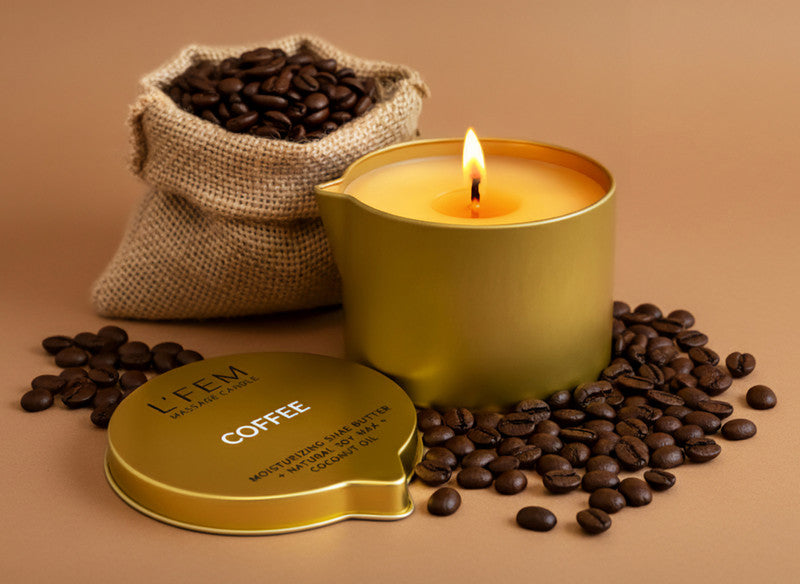 L'Fem Massage Candle 8oz - #07 Coffee 5 pcs