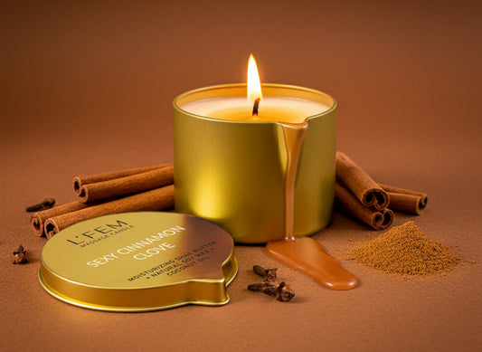 L'Fem Massage Candle 8oz - #20 Sexy Cinnamon Clove 5 pcs