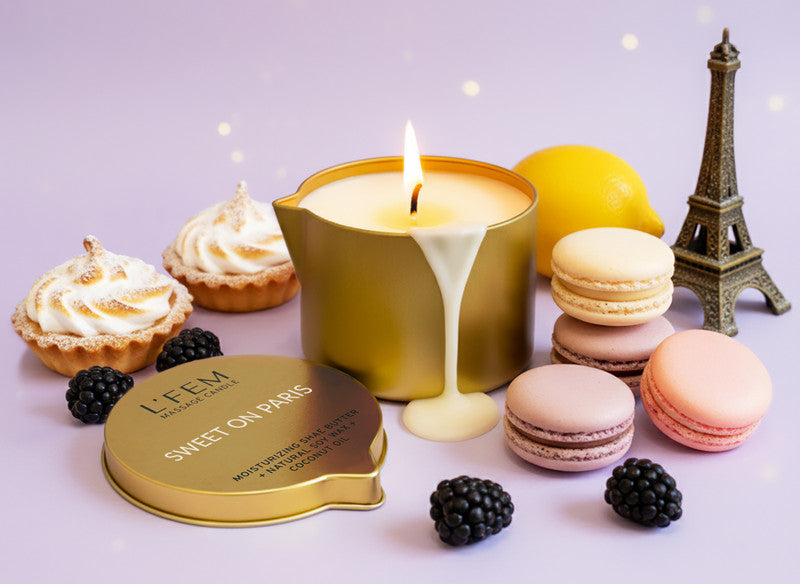 L'Fem Massage Candle 8oz - #21 Sweet on Paris 5 pcs