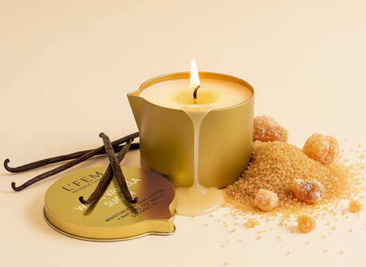 L'Fem Massage Candle 8oz - #18 Warm Vanilla Sugar 5 pcs